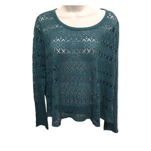 Woman’s Teal Aeropostale Top/ Blouse Size XL